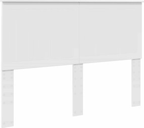 vidaXL Tăblie cap cu headboard Alb 140 cm Lemn compozit