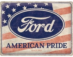 Placă metalică Ford - American Pride