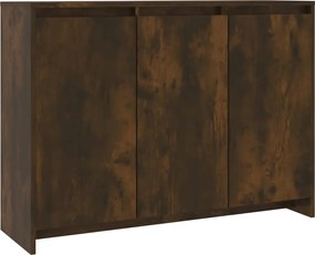 vidaXL Servantă, stejar afumat, 102x33x75 cm, PAL