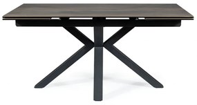 Masa extensibila Columbus Ceramic maro LEGNO/negru L160-240 cm