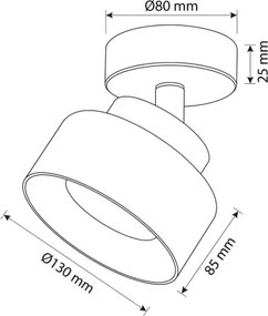 Brilagi - Spot LED RGB dimerizabil AURA LUX 1xGX53/14W/230V Wi-Fi Tuya negru/fumuriu