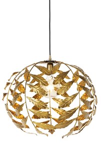 Lampă suspendată vintage aur antic 50 cm - Linden