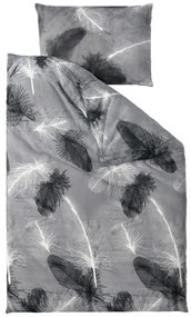 OFERTA Lenjerie cocolino VELSOFT gri calitate II Dimensiune lenjerie de pat: 70 x 90 cm | 140 x 200 cm