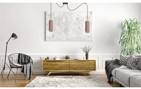 Lustr AVALO 2xE27/60W/230V, cablu, roz/maro, model păianjen