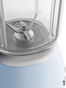 Blender Smeg BLF03PBEU, 800 W, 1,5 l, 18 000 rpm, 4 programe, 4 viteze + Impuls, Otel inoxidabil, Albastru pastel