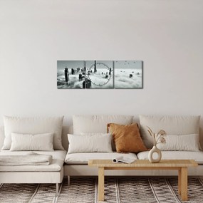 Tablou - Zgârie-nori, dubai (cu ceas) (90x30 cm)