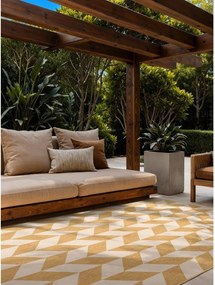 Covor pentru exterior și interior galben ocru/crem 120x170 cm Haringey Terrick – Ted Baker