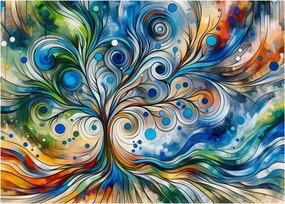Tablou – Arbore energetic colorat (70x50 cm)