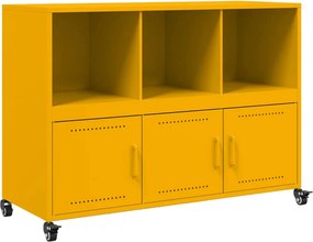 vidaXL Dulap, galben muștar, 100,5x39x72 cm, oțel