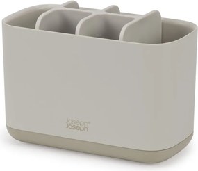 Suport pentru periuța de dinți bej din plastic EasyStore – Joseph Joseph