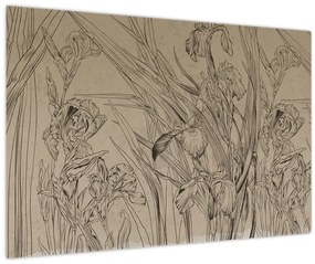 Tablou - Contururile plantelor (90x60 cm)