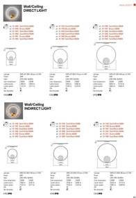 Redo 01-1701 - Aplică perete LED ORBIT LED/28W/230V bronz