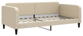 354042 vidaXL Cadru de pat, crem, 100 x 200 cm, material textil