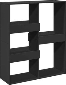 vidaXL Separator de cameră, negru, 100x33x115 cm, lemn prelucrat