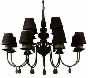 Candelabru 12 brate diametru 92cm BLANCHE SP12 Nero 097800