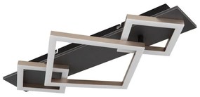 Plafoniera LED design slim BEATRIX I negru/gri