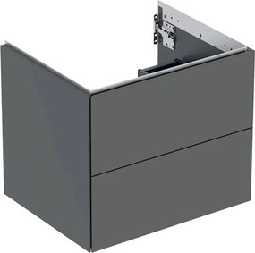 Dulap baza suspendat Geberit One lava mat 60 cm cu 2 sertare