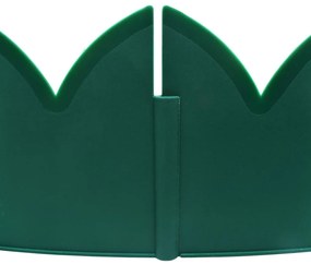 Borduri de gazon, 10 buc., verde, 65x15 cm, PP