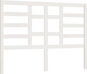 vidaXL Tăblie de pat, alb, 166x4x104 cm, lemn masiv de pin