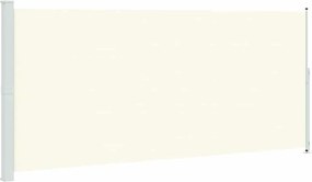 vidaXL Copertină laterală retractabilă de terasă, crem, 220 x 500 cm