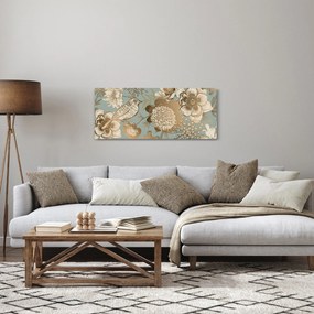 Tablou - Grădină cu o pasăre (120x50 cm)
