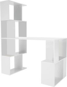 Birou FLOKI NEW, alb, DTD laminat, 120x60x150 cm