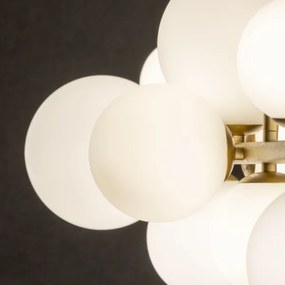 Lustră LED pe cablu Brilagi MILLA 10xG9/3W/230V auriu/alb