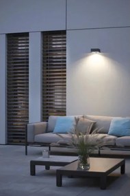 Viking - Aplica de perete solară LED cu senzor, reglabilă, 2W/3,7V, IP65, 4000K