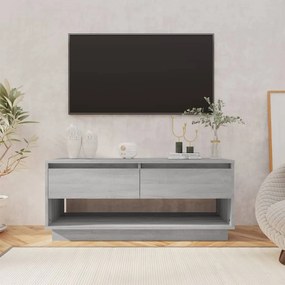 812973  TV Cabinet Grey Sonoma 102x41x44 cm Chipboard 1, sonoma gri