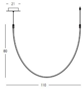 Suspensie  23052 Zambelis LED, Negru, Grecia