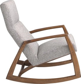 Fotoliu balansoar stil avangardist Rocking Chair gri