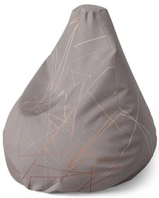 Sac de șezut Pear abstracție triunghiulară - pentru copii, gri