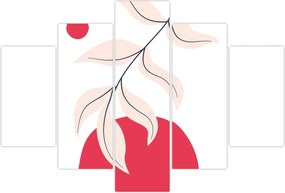 Tablou - Abstracție florală roz N⁰2 (150x105 cm)