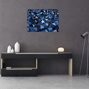Tablou pe sticlă cu abstracție (70x50 cm)