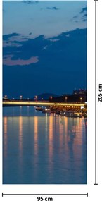 Fototapet pentru ușă - Bratislava cu castel (95x205cm)