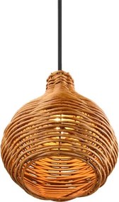 Pendul cu cablu SPROUT 1xE14/40W/230V maro/ratan