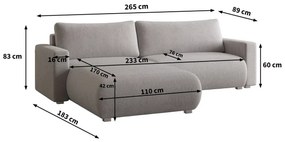Coltar extensibil TAFIRA, bej, colt interschimbabil