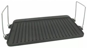 Placa grill fonta pura, cu manere, 44x24x2 cm Kinghoff KH1262