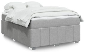 vidaXL Pat continental, gri deschis, 140x200 cm, material textil