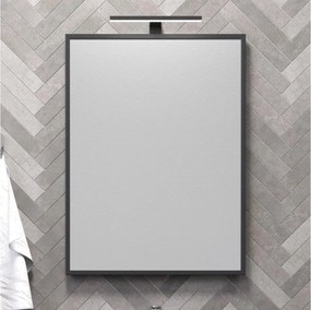 Oglindă de baie BORGSTED 60 x 80 cm, neagră