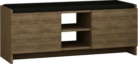 Pantofar ZULLA, stejar inchis, PAL melaminat, 110x37x43 cm