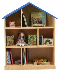 Casuta biblioteca BookHouse, Material Lemn Masiv - Ocean Blue