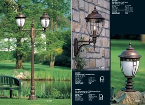 Stalp iluminat exterior din fier forjat, inaltime 60cm, AL 6613