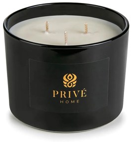 Lumânare parfumată din ceară de soia timp de ardere 35 h Tobacco &amp; Leather – Privé Home