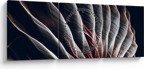 Tablou - Descărcare de lumini (cu ceas) (90x30 cm)