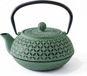 Ceainic din fontă cu infuzor SABI, 1000 ml, verde deschis