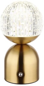 Lampă LED tactilă dimabilă de masă Globo 21007M JULSY LED/2,5W/3,7V 2700/4000/6500K alamă