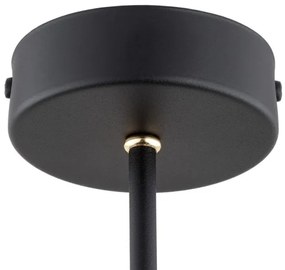 Lustră pe tijă CHARLOTTE 3xE27/15W/230V neagră/aurie Argon 6149