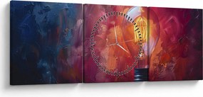 Tablou - Ideea (cu ceas) (90x30 cm)