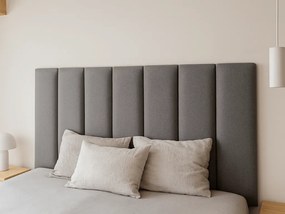 Panou de perete tapițat QUADRATTA 15x60 cm, gri